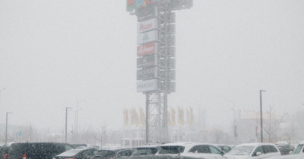 How do you get out of snow in a parking lot?